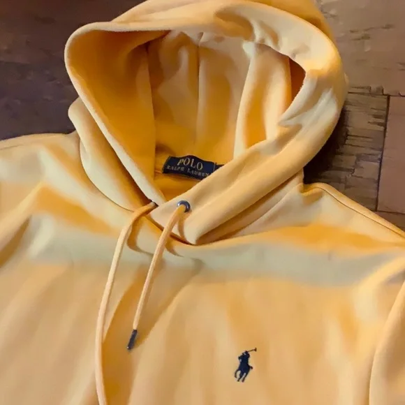 Polo by Ralph Lauren Yellow Sweatshirt Casual Cotton Blend - Picture 3 of 10